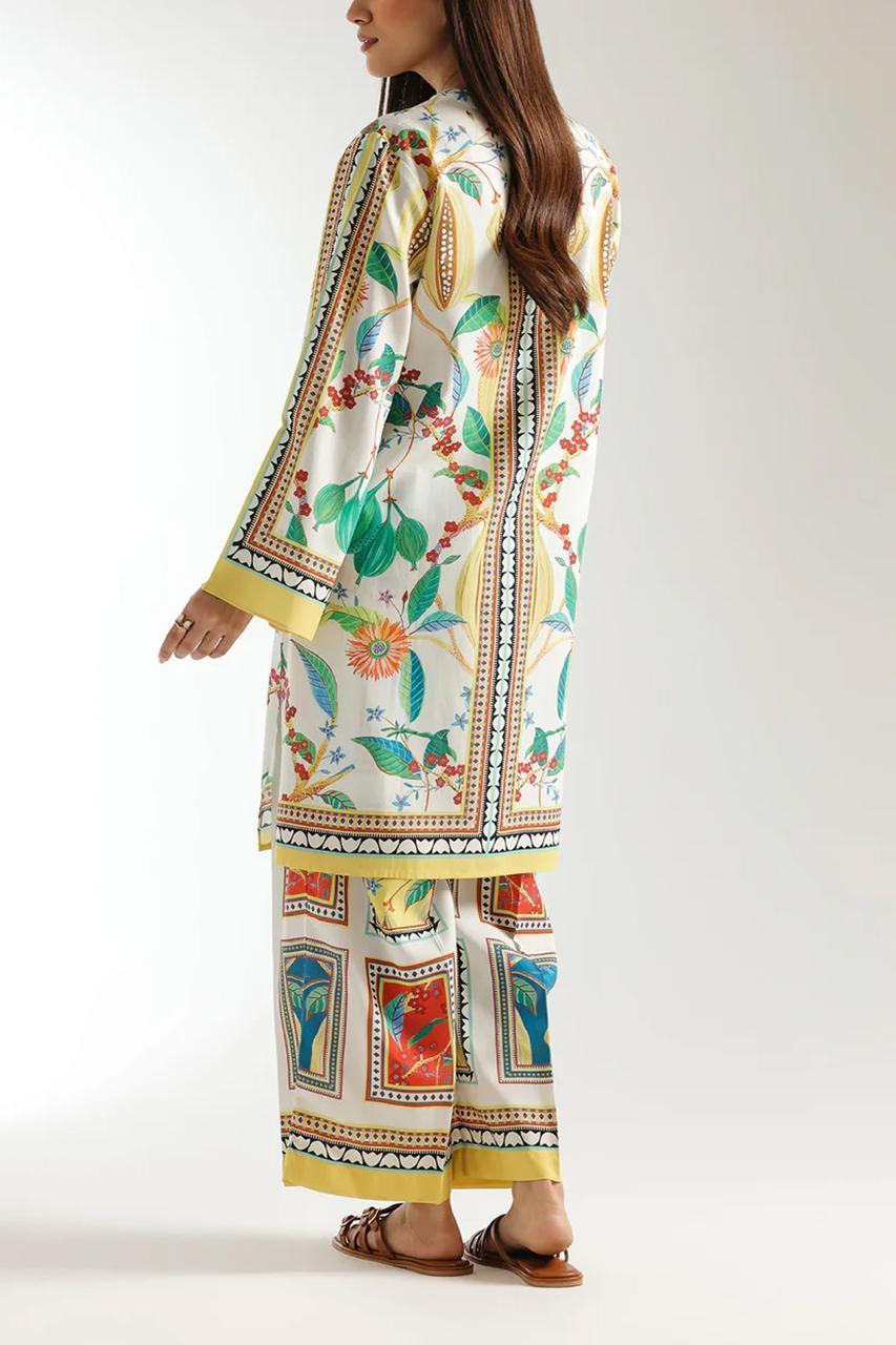 Stylish Women's Stitched Printed Shirt And Trouser Set - 2 Pcs
